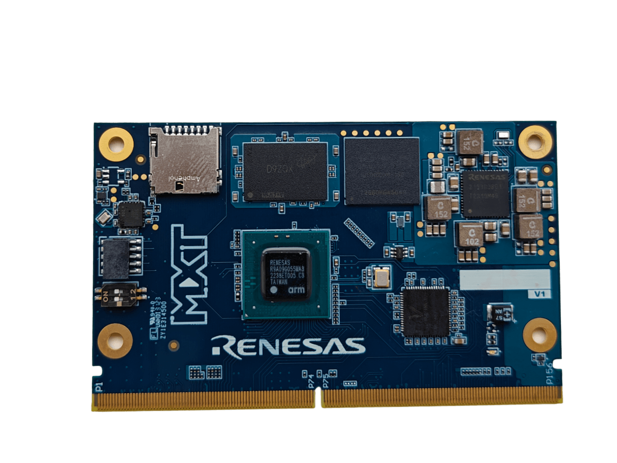 RZV2MA SMARC SOM board layout